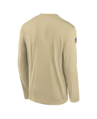 Nike Men's Gold New Orleans Saints Legend Small Logo Performance Long Sleeve T-Shirt