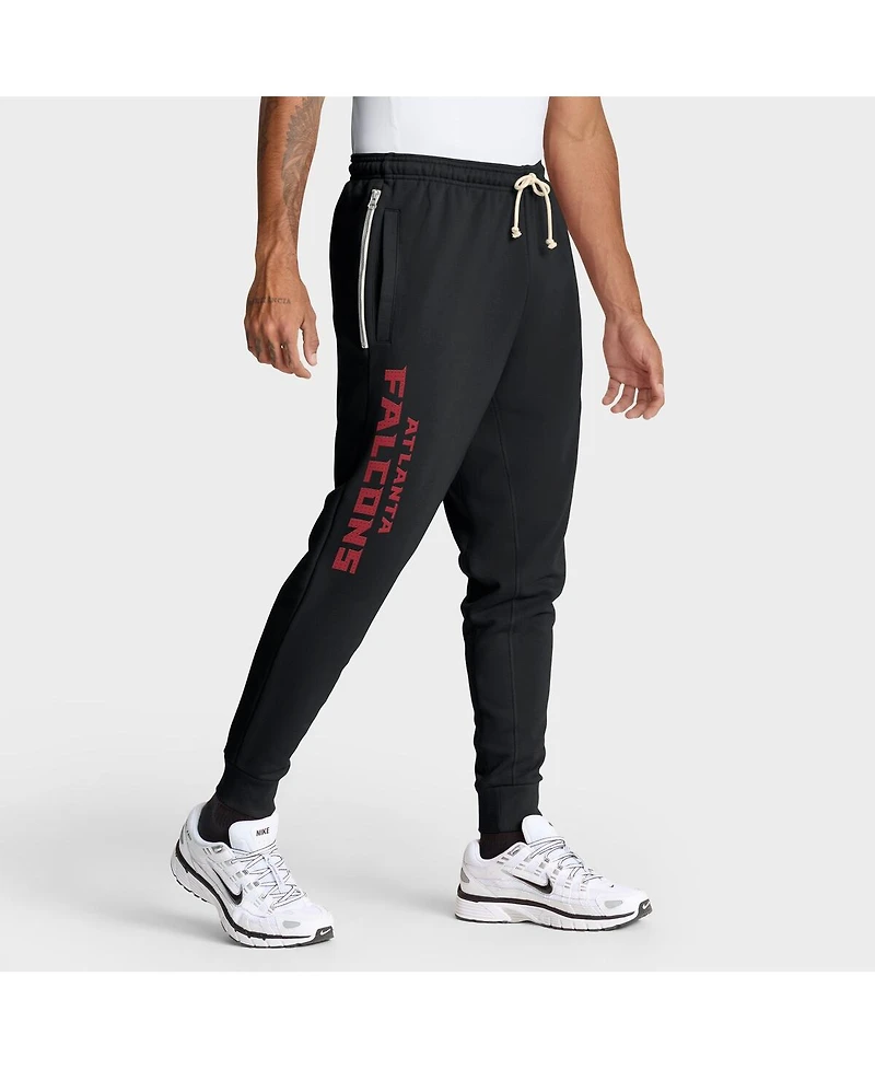 Nike Men's Black Atlanta Falcons Sideline Standard Issue Ground Game Dri-fit Taper Pants