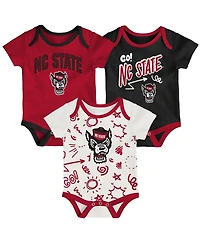 Outerstuff Baby Boys and Girls 3- Pack South Carolina Gamecocks All Day Play Bodysuit Set
