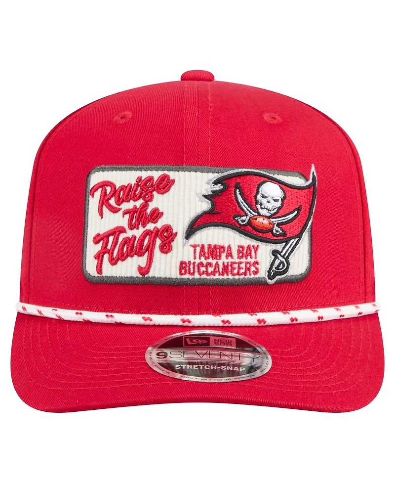 New Era Men's Red Tampa Bay Buccaneers Chant 9SEVENTY Stretch-Snap Hat