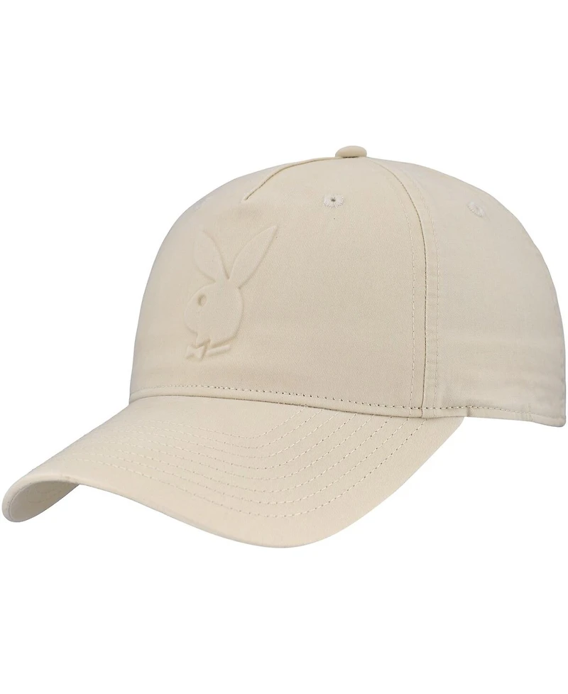 Lids Men's and Women's Khaki Playboy Embossed Logo Adjustable Hat