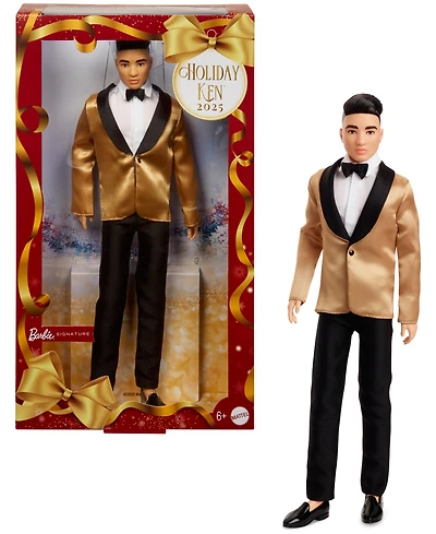 Barbie 2025 Holiday Ken Doll- Black Hair