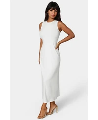Bebe Women's Rib A-Line Maxi Dress
