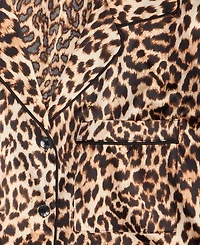 I.n.c. International Concepts Women's Printed Satin Long Pajama Set, Macy's Exclusive