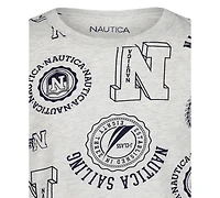 Nautica Big Boys Mixed Print Short Sleeve T-Shirt