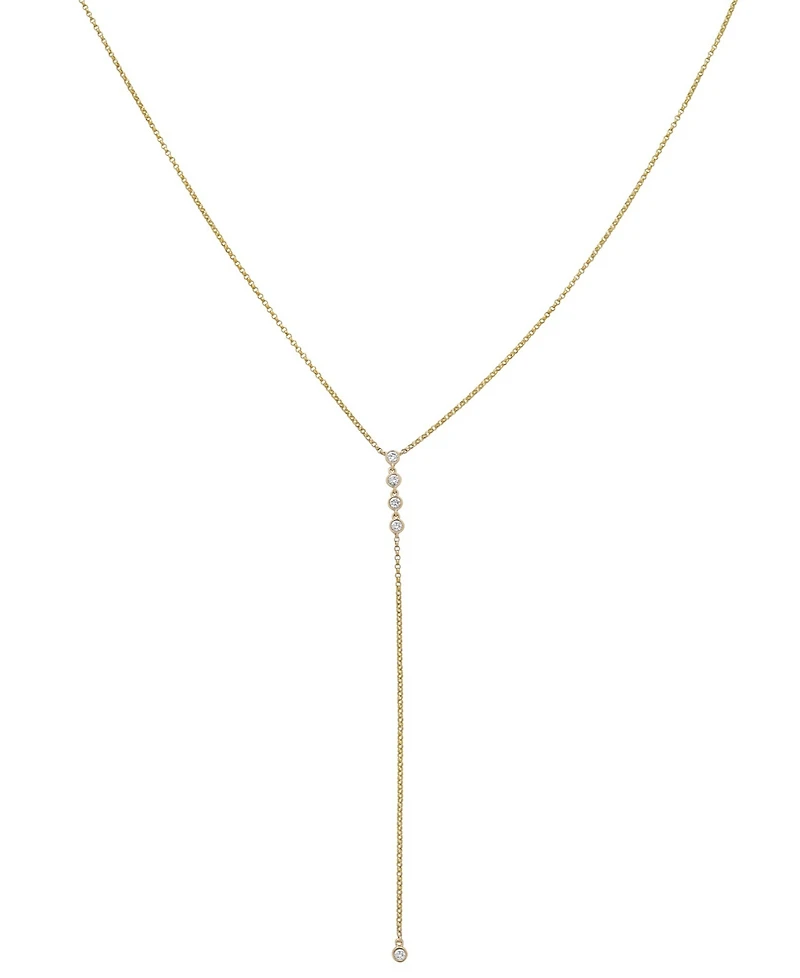 Diamond Lariat 18" Necklace (1/4 ct. t.w.) in 14k Gold