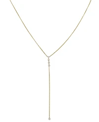 Diamond Lariat 18" Necklace (1/4 ct. t.w.) in 14k Gold