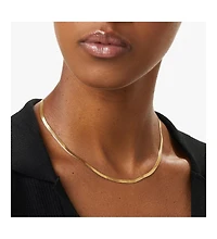 Ana Luisa Herringbone Chain Necklace - Ina