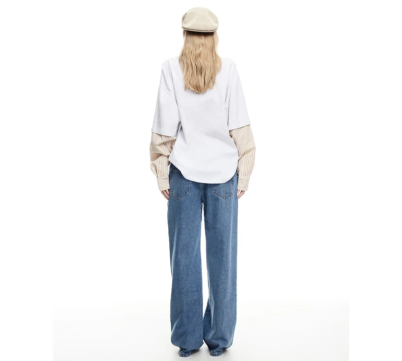 Lioness Women's Button Closure Penny Jeans