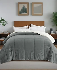 Unikome Sherpa Reversible Comforter, Queen