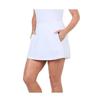 Sofibella Women's Tres Blanc 15 Inch Tennis Skirt