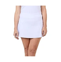Sofibella Women's Tres Blanc 14 Inch Tennis Skirt