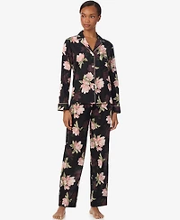 Lauren Ralph Women's Long Sleeve Pajama Set