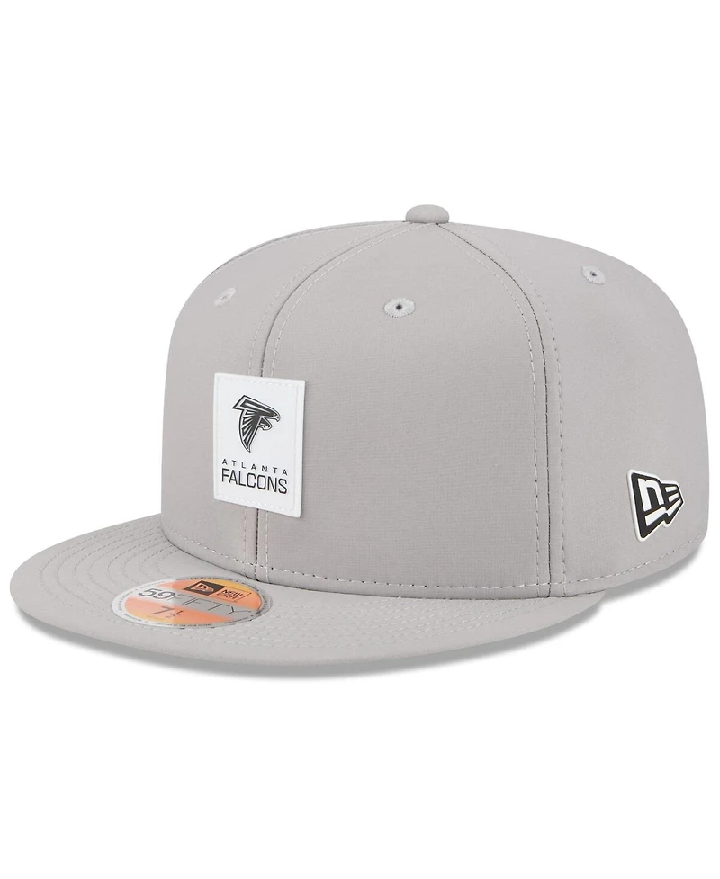 New Era Men's Gray Atlanta Falcons 2025 Sideline 59FIFTY Fitted Hat