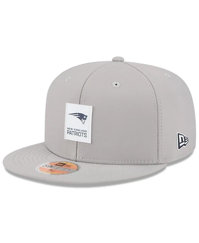 New Era Men's Gray England Patriots 2025 Sideline 59FIFTY Fitted Hat