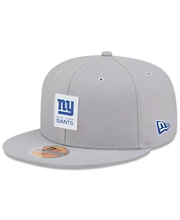 New Era Men's Gray York Giants 2025 Sideline 59FIFTY Fitted Hat