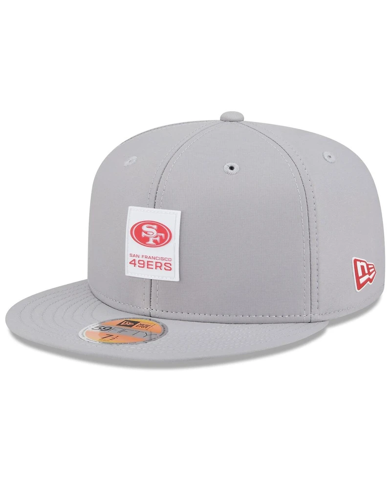 New Era Men's Gray San Francisco 49ers 2025 Sideline 59FIFTY Fitted Hat