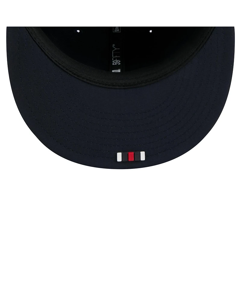 New Era Men's Navy Houston Texans 2025 Sideline H-Town 59FIFTY Fitted Hat