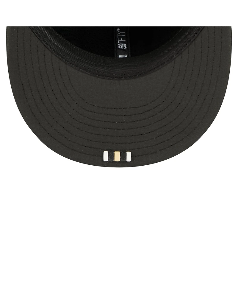 New Era Men's Black Orleans Saints 2025 Sideline 59FIFTY Fitted Hat