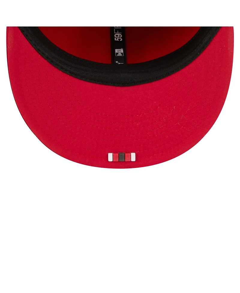 New Era Men's Red Tampa Bay Buccaneers 2025 Sideline 59FIFTY Fitted Hat