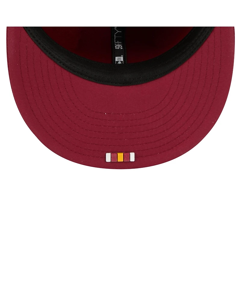 New Era Men's Burgundy Washington Commanders 2025 Sideline 59FIFTY Fitted Hat
