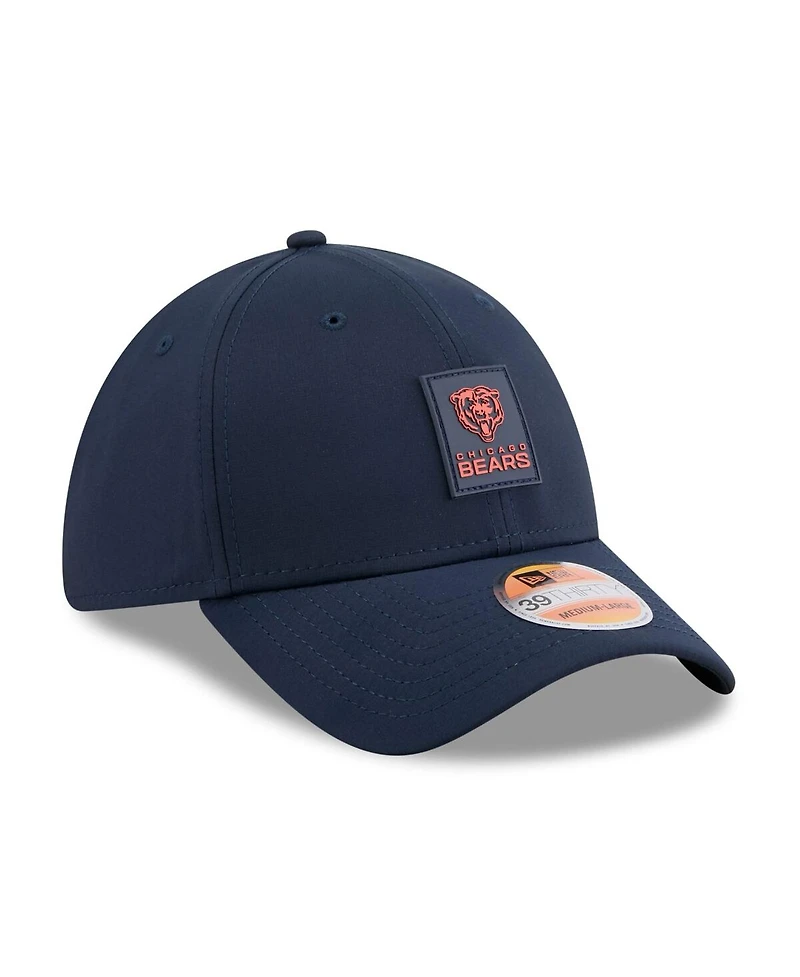 New Era Men's Navy Chicago Bears 2025 Sideline 39THIRTY Flex Hat