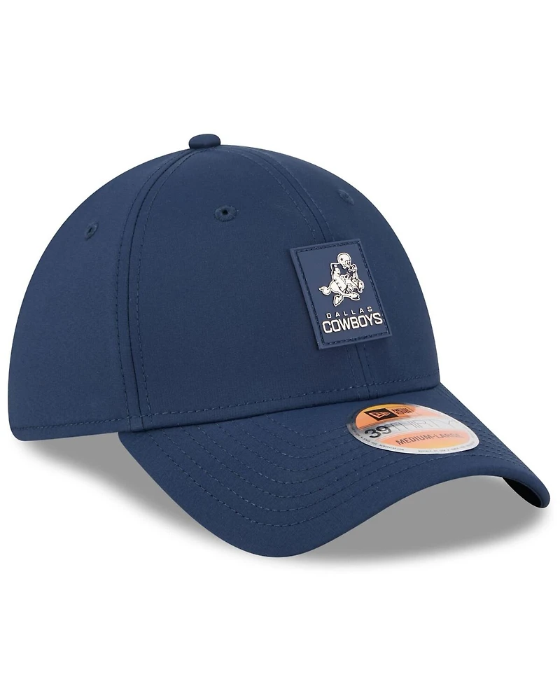 New Era Men's Navy Dallas Cowboys 2025 Nfl Sideline Throwback 39THIRTY Flex Hat