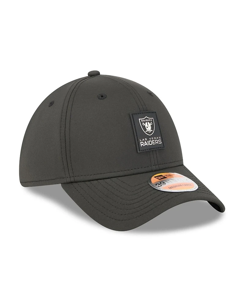 New Era Men's Black Las Vegas Raiders 2025 Sideline 39THIRTY Flex Hat