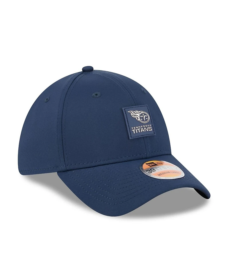 New Era Men's Navy Tennessee Titans 2025 Sideline 39THIRTY Flex Hat