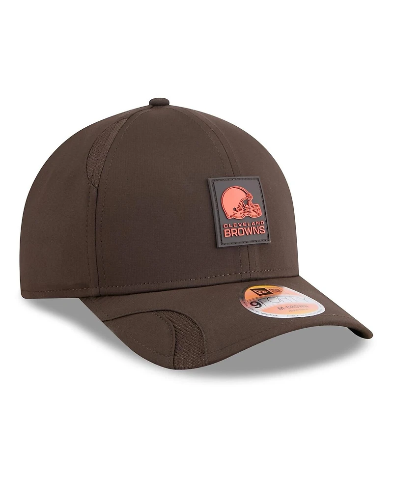New Era Men's Brown Cleveland Browns 2025 Sideline M-crown 9FORTY Adjustable Hat