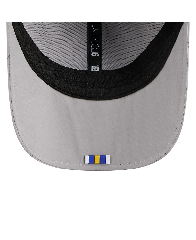 New Era Men's Gray Los Angeles Rams 2025 Sideline M-crown 9FORTY Adjustable Hat
