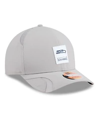 New Era Men's Gray Seattle Seahawks 2025 Sideline M-crown 9FORTY Adjustable Hat