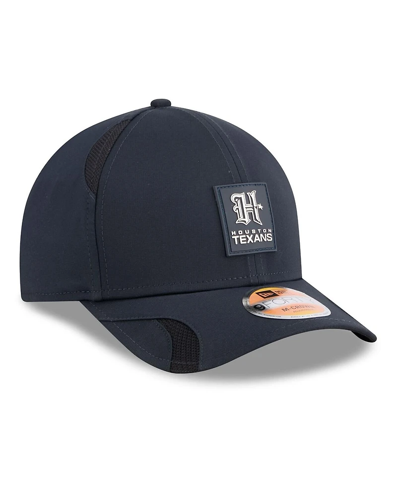 New Era Men's Navy Houston Texans 2025 Sideline H-Town M-crown 9FORTY Adjustable Hat
