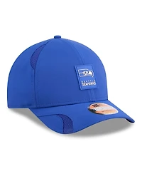 New Era Men's Royal Seattle Seahawks 2025 Sideline Throwback M-crown 9FORTY Adjustable Hat