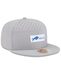 New Era Men's Gray Buffalo Bills 2025 Sideline Split Panel 9FIFTY Snapback Hat