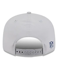 New Era Men's Gray Seattle Seahawks 2025 Sideline Split Panel 9FIFTY Snapback Hat