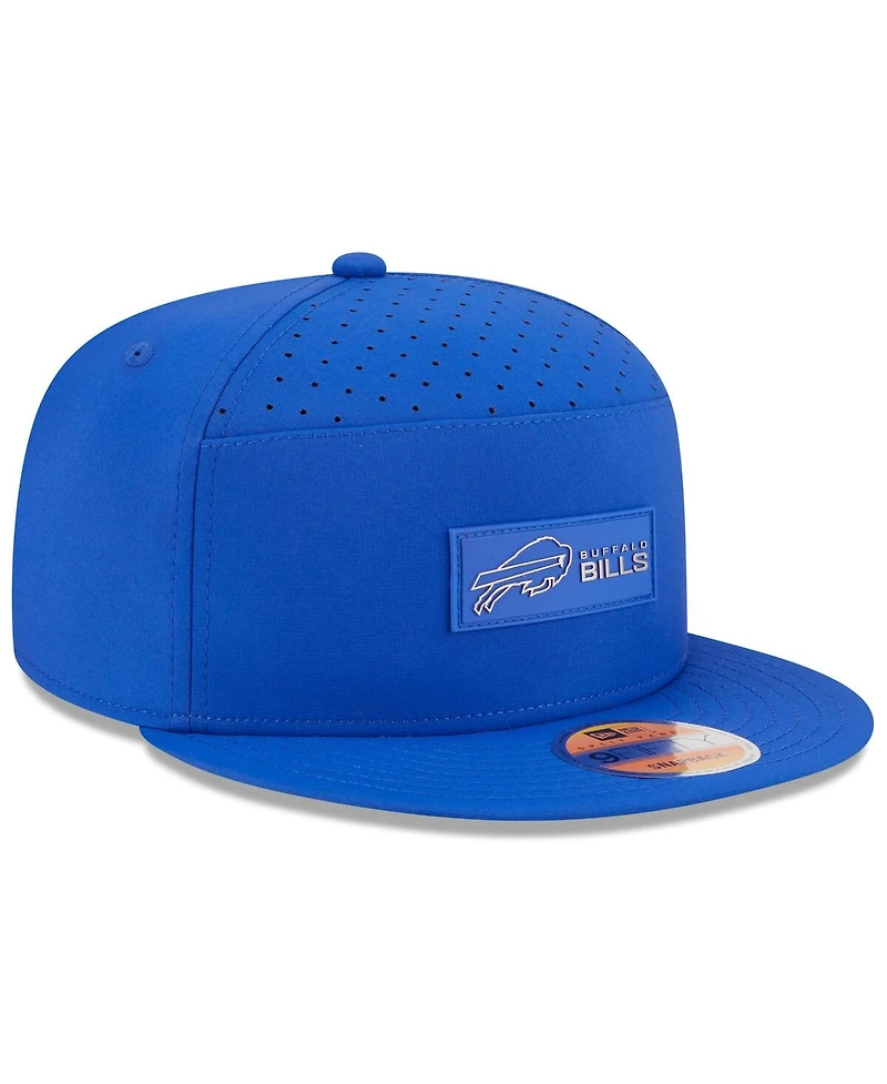 New Era Men's Royal Buffalo Bills 2025 Sideline Split Panel 9FIFTY Snapback Hat