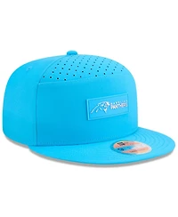 New Era Men's Blue Carolina Panthers 2025 Sideline Split Panel 9FIFTY Snapback Hat