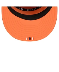 New Era Men's Orange Denver Broncos 2025 Sideline Split Panel 9FIFTY Snapback Hat