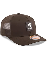 New Era Men's Brown Cleveland Browns 2025 Sideline Throwback 9SEVENTY Trucker Adjustable Hat