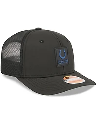 New Era Men's Black Indianapolis Colts 2025 Sideline 9SEVENTY Trucker Adjustable Hat