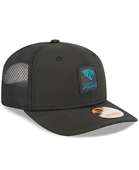 New Era Men's Black Jacksonville Jaguars 2025 Sideline 9SEVENTY Trucker Adjustable Hat