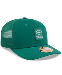 New Era Men's Green New York Jets 2025 Sideline 9SEVENTY Trucker Adjustable Hat