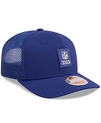 New Era Men's Navy Shield Merchandise 2025 Sideline 9SEVENTY Trucker Adjustable Hat