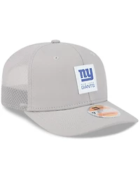 New Era Men's Gray New York Giants 2025 Sideline 9SEVENTY Adjustable Trucker Hat