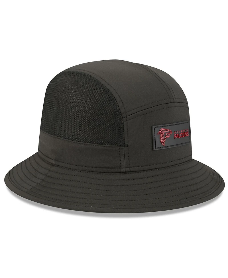 New Era Men's Black Atlanta Falcons 2025 Sideline Bucket Hat