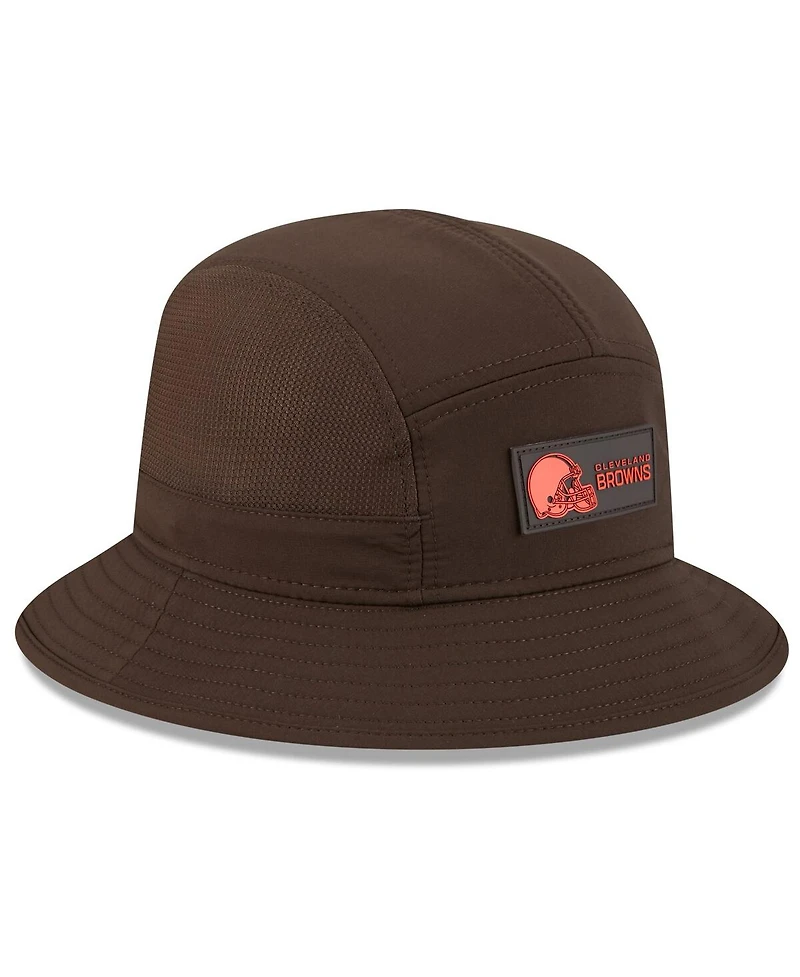 New Era Men's Brown Cleveland Browns 2025 Sideline Bucket Hat