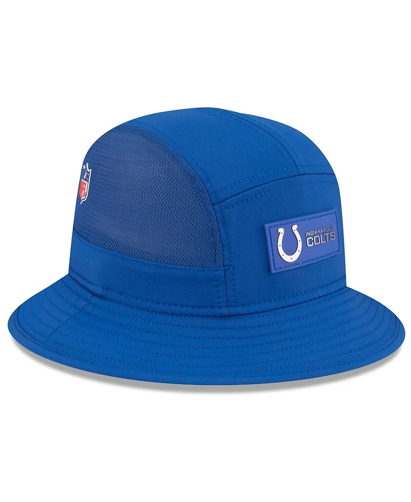 New Era Men's Royal Indianapolis Colts 2025 Sideline Bucket Hat