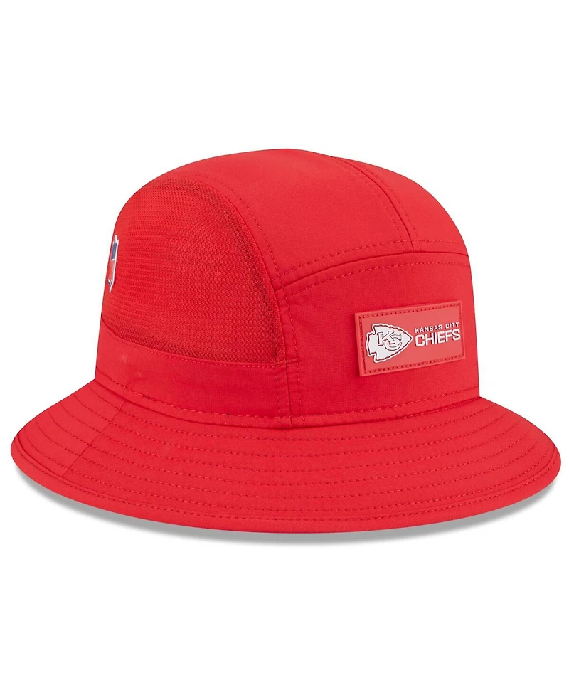 New Era Men's Red Kansas City Chiefs 2025 Sideline Bucket Hat