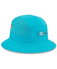 New Era Men's Aqua Miami Dolphins 2025 Sideline Bucket Hat